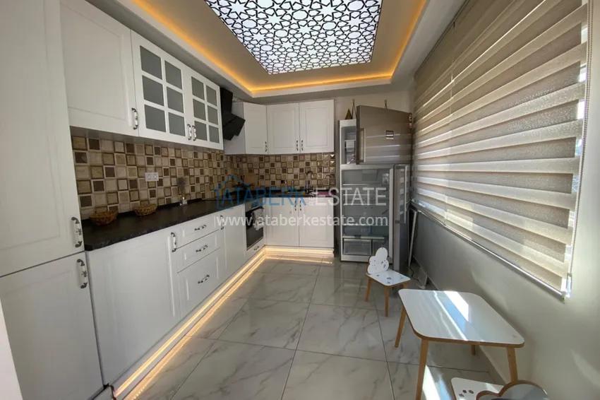Purchase 3+1 two-storey private house with pool and fully furnished in Kargicak 11