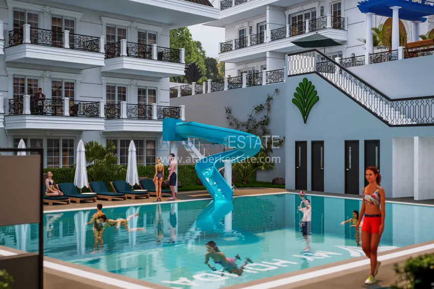 A new architectural masterpiece on the coast of Alanya, Turkler district — an investment project with villas and apartments 13 