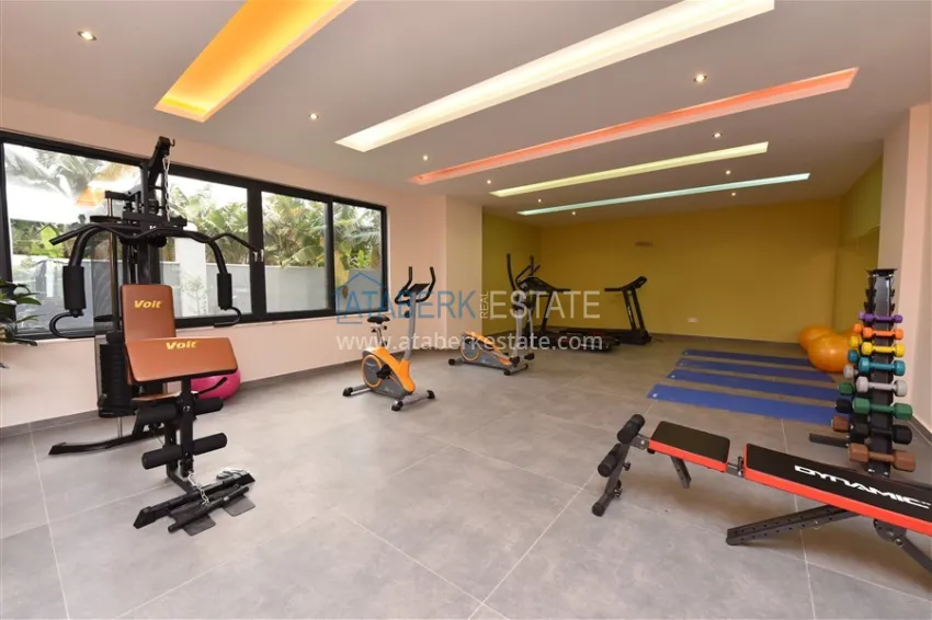 Garden duplex with a modern interior in a complex with infrastructure - Kargicak, Alanya 12 