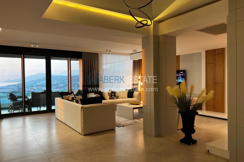 Purchase  Elite private house with panoramic views and original architecture in Alanya, Yeşiloz district - suitable for citizenship 12 