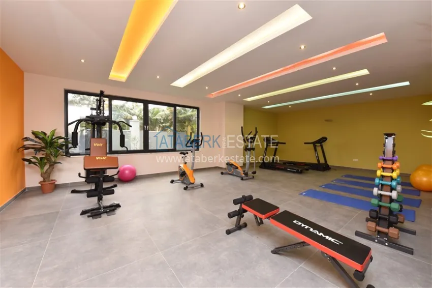 Garden duplex with a modern interior in a complex with infrastructure - Kargicak, Alanya 13 