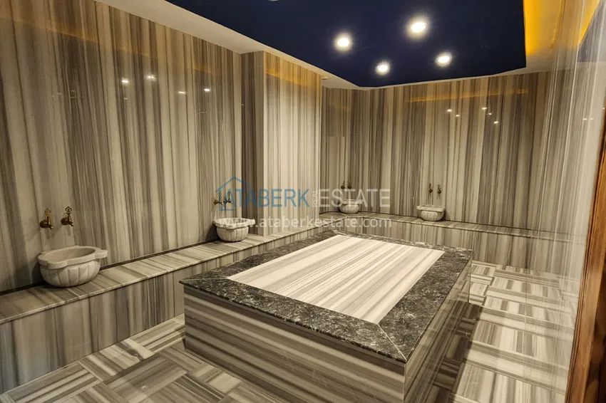 Newly furnished studio in a premium complex with a private beach — Mahmutlar district, Alanya 13 