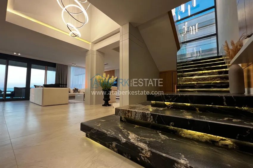 Purchase  Elite private house with panoramic views and original architecture in Alanya, Yeşiloz district - suitable for citizenship 13 