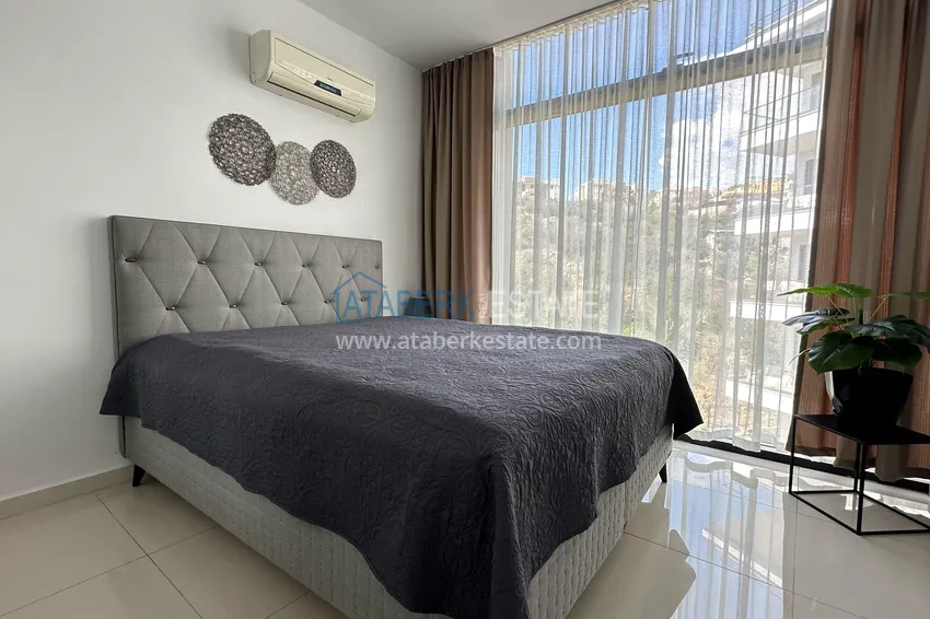 Purchase  3+1 linear apartment with furniture in an elite residence — Alanya, Kestel district  17 