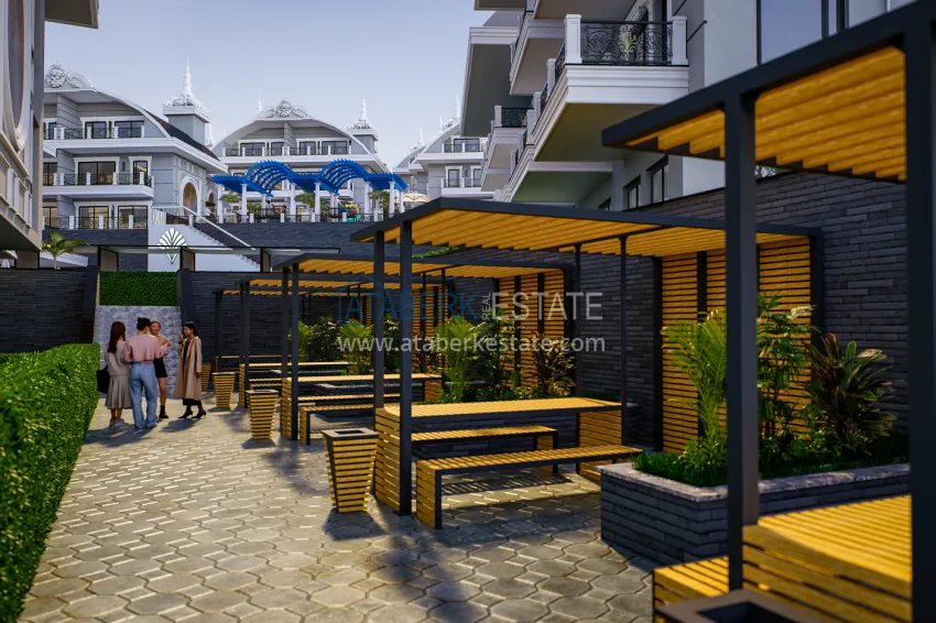 A new architectural masterpiece on the coast of Alanya, Turkler district — an investment project with villas and apartments 15 