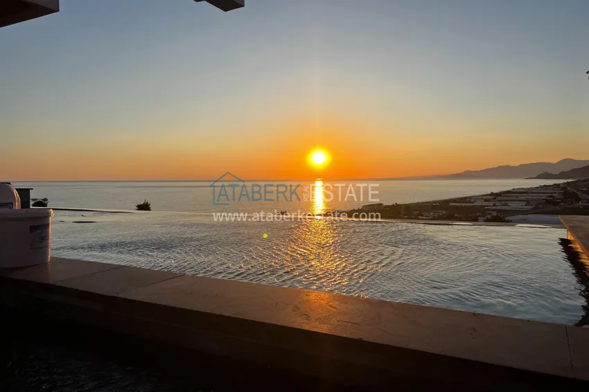 Elite private house with panoramic views and original architecture in Alanya, Yeşiloz district - suitable for citizenship 14 