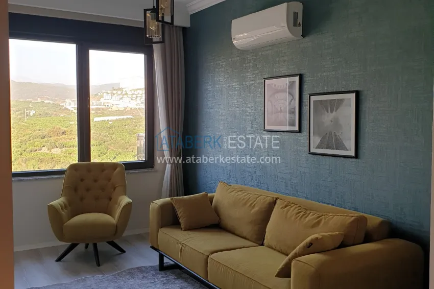 Purchase 4+1 apartment with designer interiors and views — Alanya, Mahmutlar district 17 