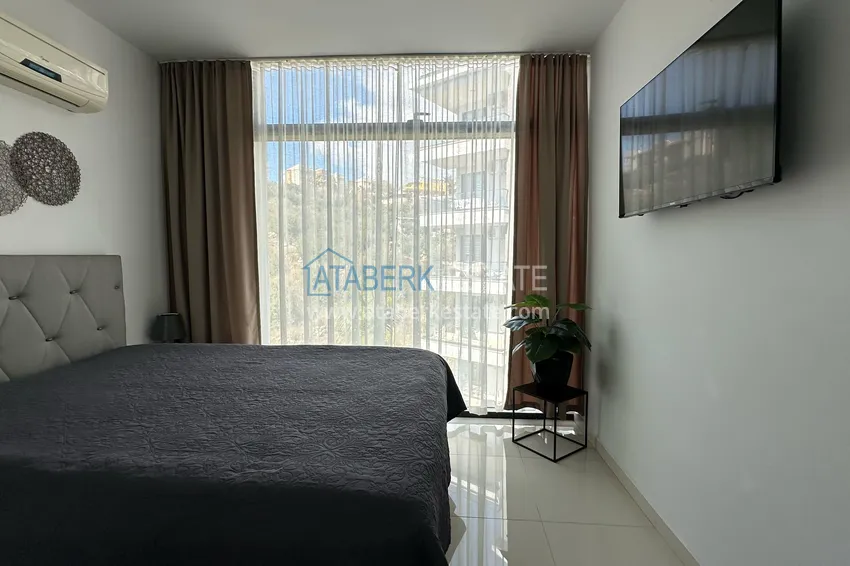 Purchase  3+1 linear apartment with furniture in an elite residence — Alanya, Kestel district  19 