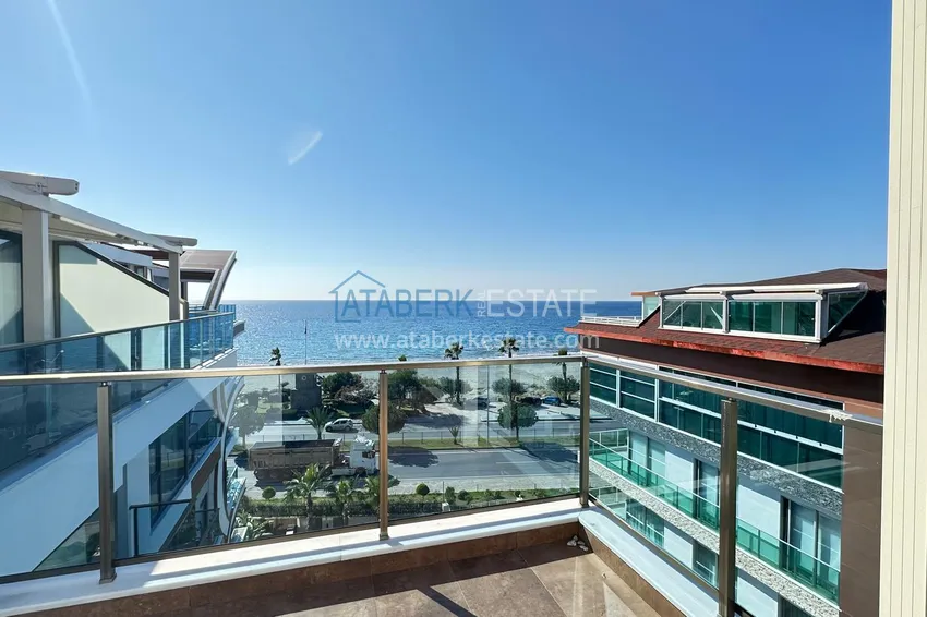 Purchase  Furnished 2+1 penthouse with sea view - Alanya, Kestel, first coastline 16 