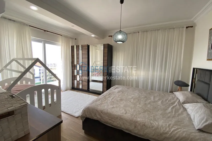 Purchase 3+1 two-storey private house with pool and fully furnished in Kargicak 16