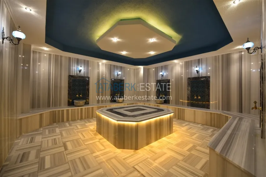 Garden duplex with a modern interior in a complex with infrastructure - Kargicak, Alanya 17 