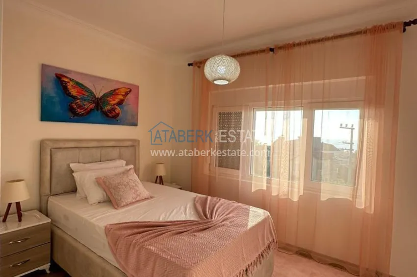 Purchase 3+1 two-storey private house with pool and fully furnished in Kargicak 18