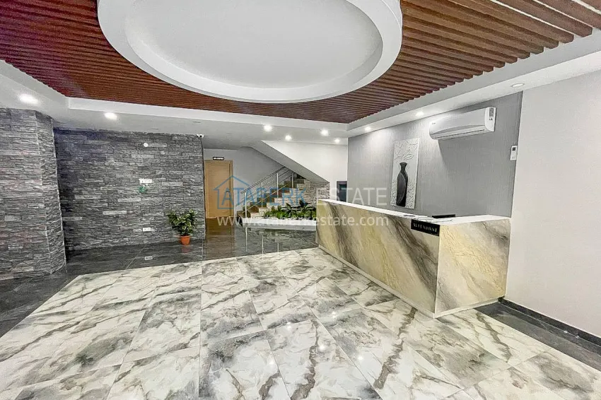 2+1 apartment with furniture, separate kitchen and mountain views - Alanya Center 18