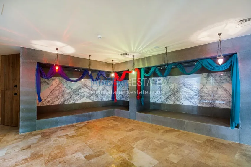 3+1 linear apartment with furniture in an elite residence — Alanya, Kestel district  19 