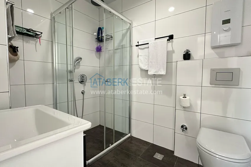 Purchase  3+1 linear apartment with furniture in an elite residence — Alanya, Kestel district  23 