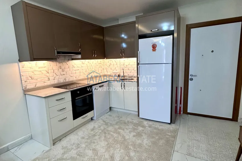 Purchase 1+1 apartment with new furniture and a glazed balcony in a new building — Alanya, Upper Oba district 1 