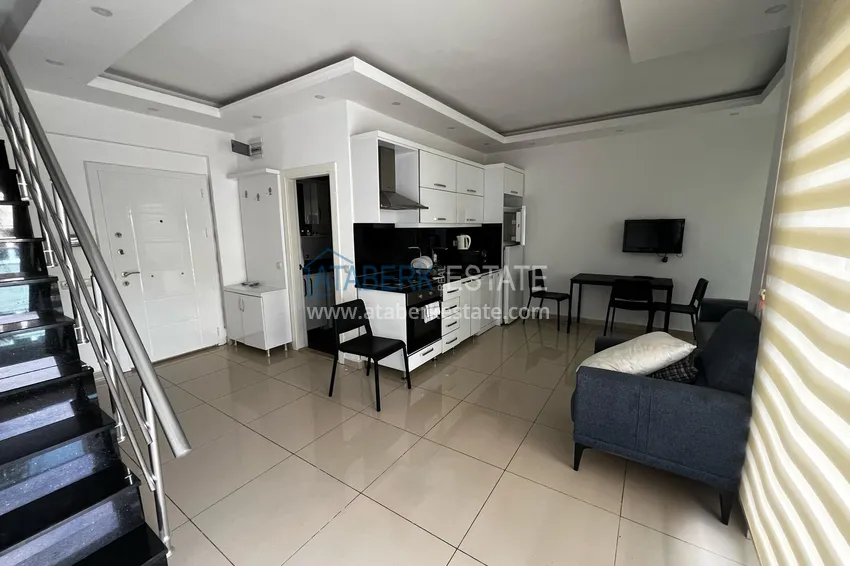 Purchase  Furnished duplex penthouse in the center of Alanya — Cleopatra beach area  1 