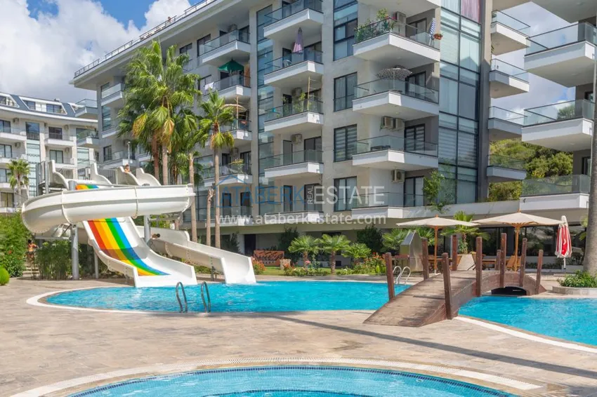 3+1 linear apartment with furniture in an elite residence — Alanya, Kestel district  1 