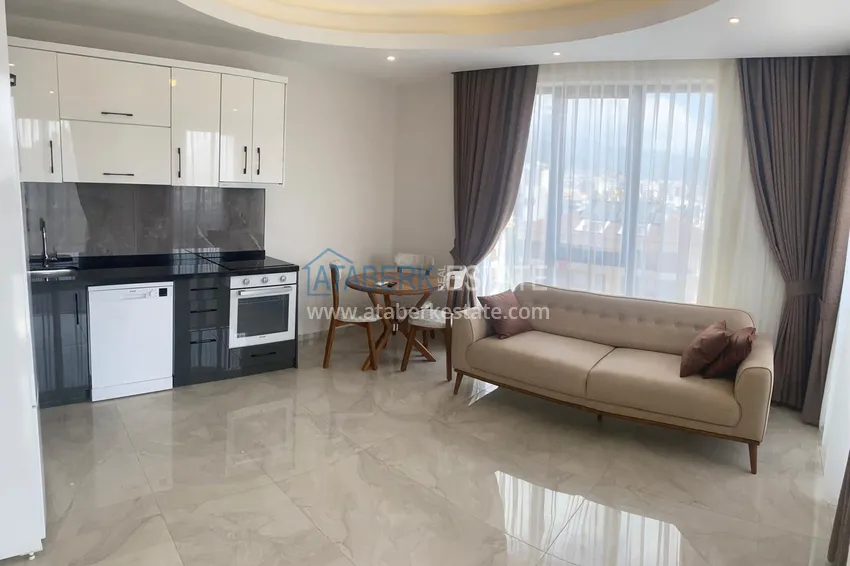 Purchase 1+1 apartment for rent in Alanya, Oba district center No. 31 1 