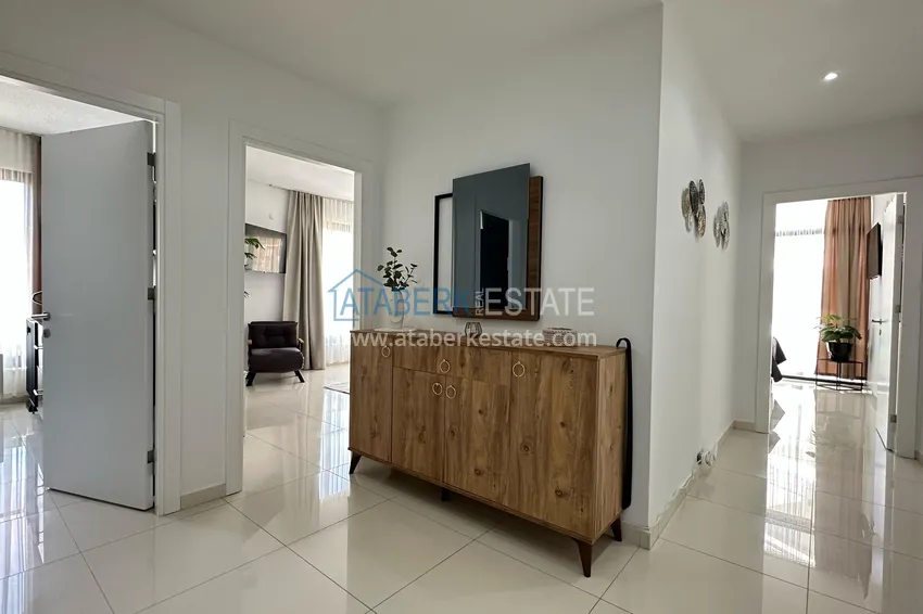 Purchase  3+1 linear apartment with furniture in an elite residence — Alanya, Kestel district  2 