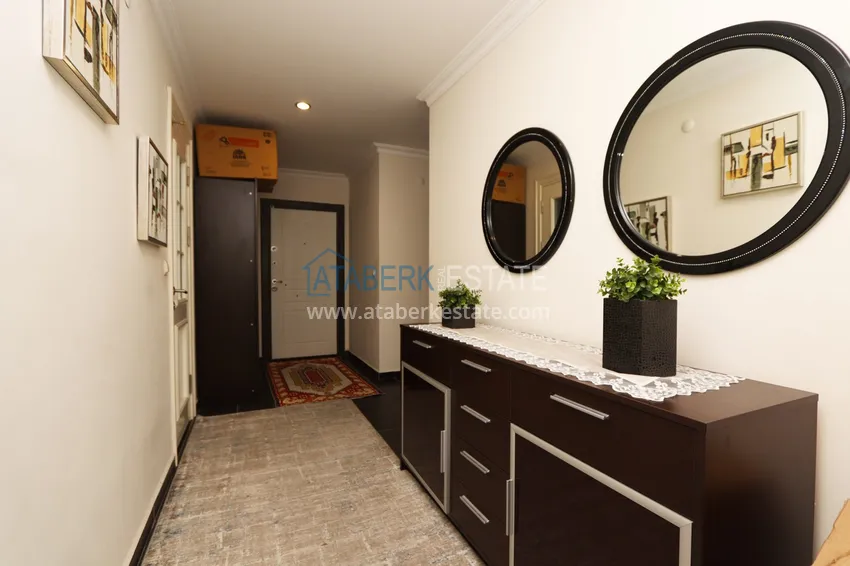 Purchase  Two-bedroom apartment with furniture and glazed balconies in Alanya, Cikcilli district - suitable for a residence permit 1 