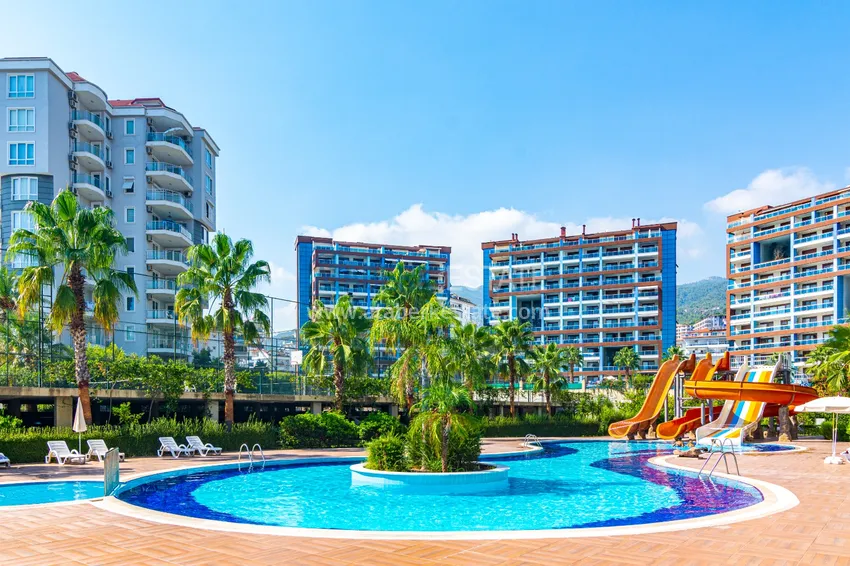 Furnished 2+1 apartment in a prestigious complex in Alanya, Cikcilli — suitable for a residence permit 1 