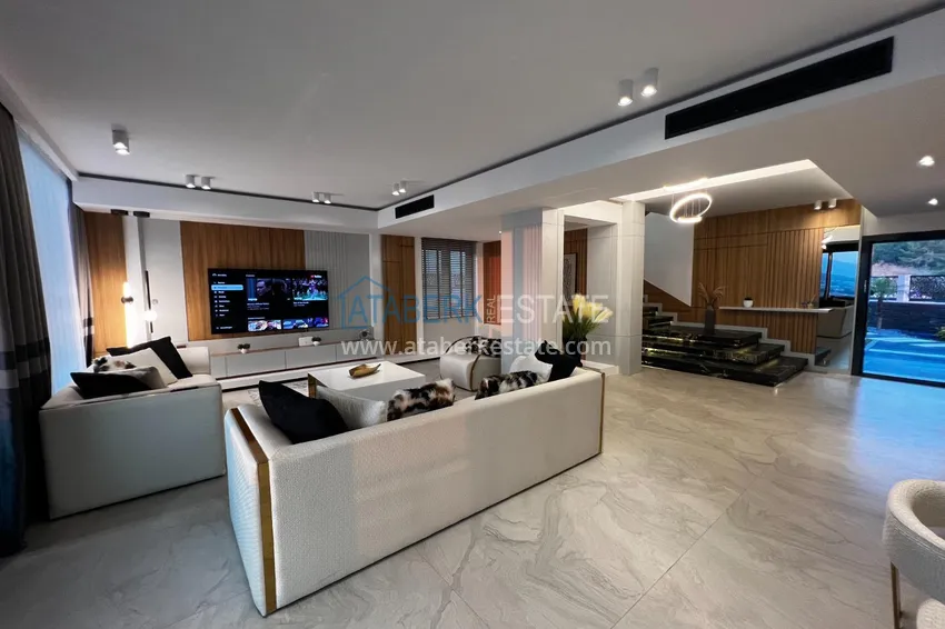 Purchase  Elite private house with panoramic views and original architecture in Alanya, Yeşiloz district - suitable for citizenship 1 