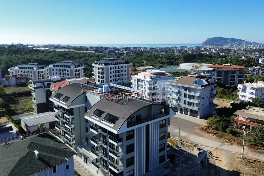 1+1 apartment with new furniture and a glazed balcony in a new building — Alanya, Upper Oba district 1 