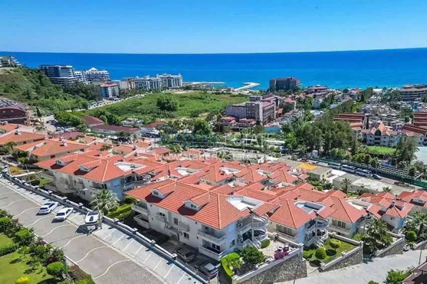 Two-level apartment in Konakli with furniture and sea view - suitable for a residence permit 1 