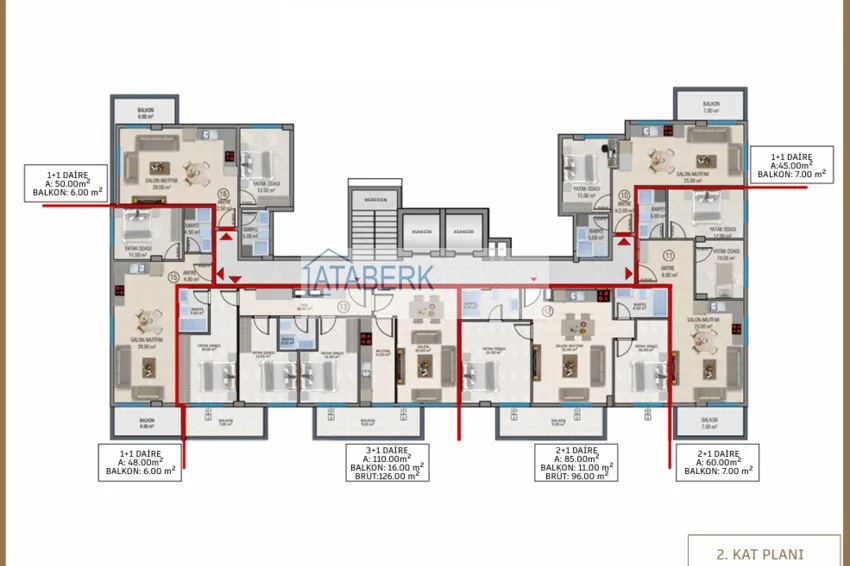 Buy cheap Investing in the center of Alanya: a profitable residence project 250 meters from Cleopatra Beach 4 