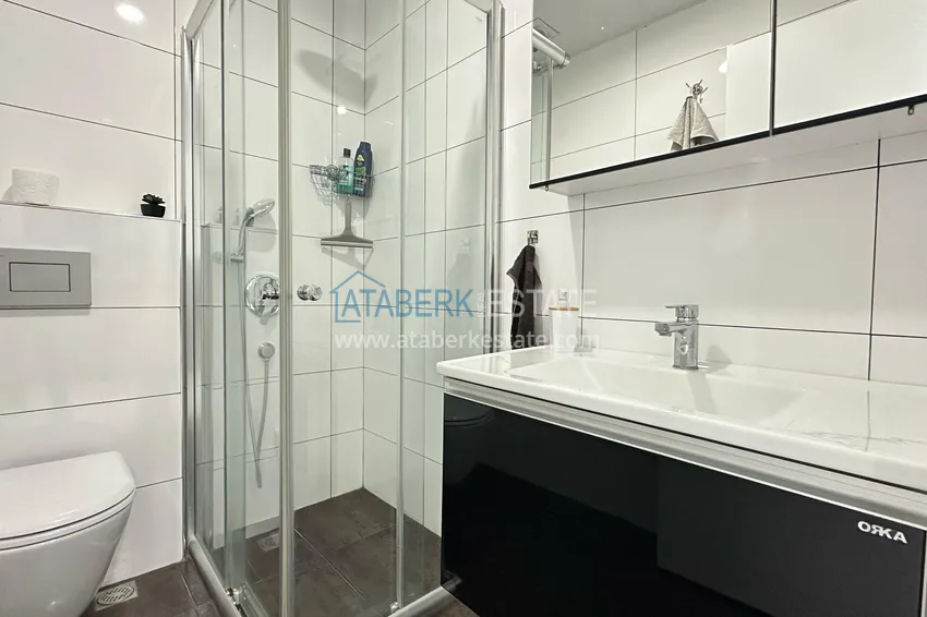 Purchase  3+1 linear apartment with furniture in an elite residence — Alanya, Kestel district  25 