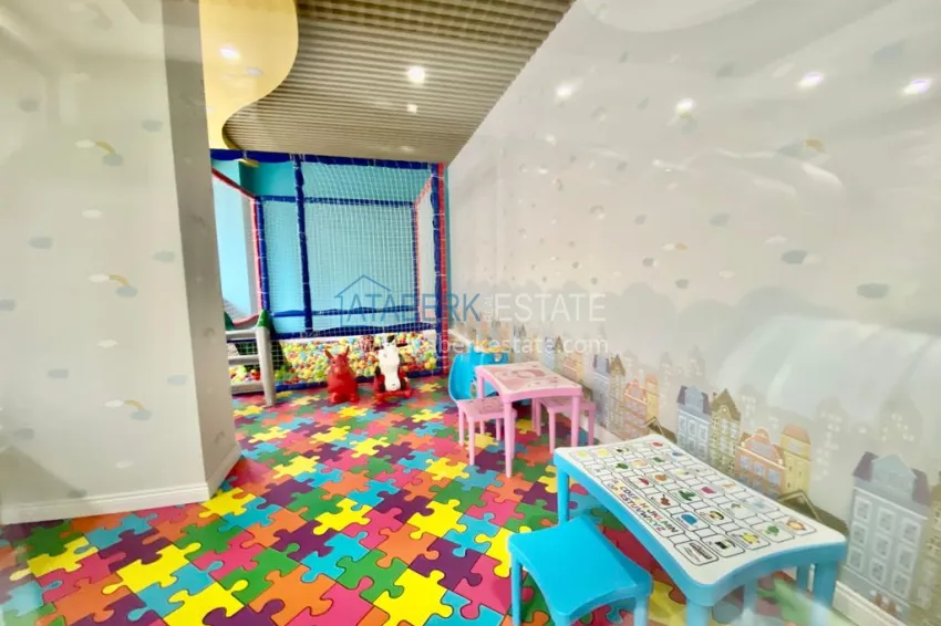 2+1 apartment with furniture, separate kitchen and mountain views - Alanya Center 22