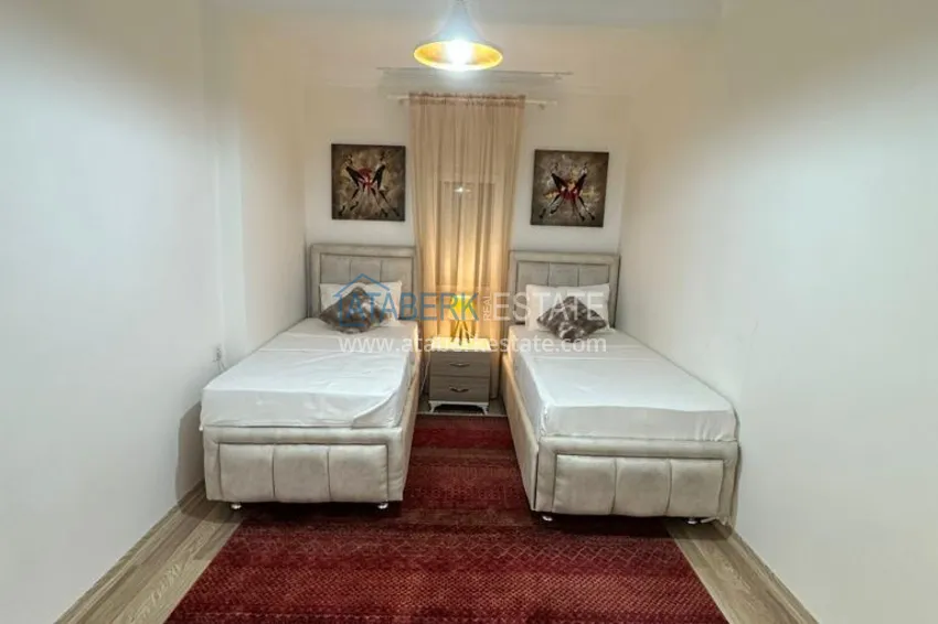 Purchase 3+1 two-storey private house with pool and fully furnished in Kargicak 21