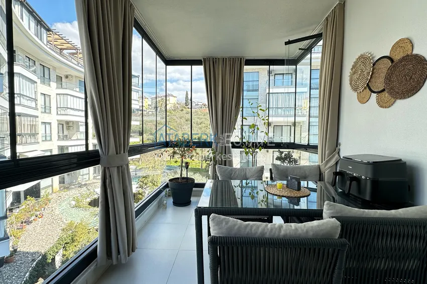 Purchase  3+1 linear apartment with furniture in an elite residence — Alanya, Kestel district  28 