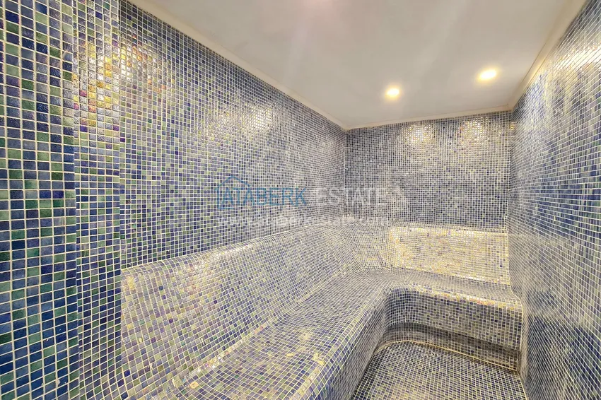 Penthouse 1+1 with a fine finish in an elite complex — the center of Alanya, Buyuk Hasbahce district  28 