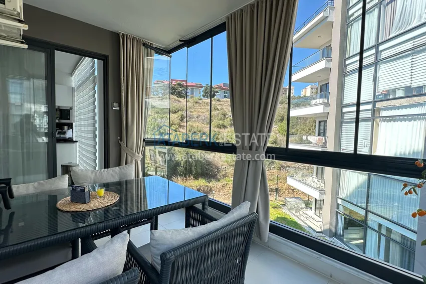 Purchase  3+1 linear apartment with furniture in an elite residence — Alanya, Kestel district  31 