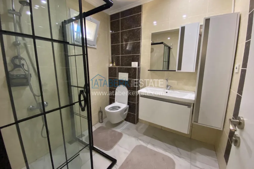 Purchase 3+1 two-storey private house with pool and fully furnished in Kargicak 25