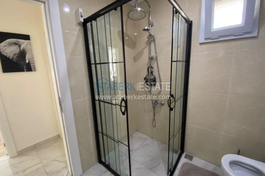 Purchase 3+1 two-storey private house with pool and fully furnished in Kargicak 27