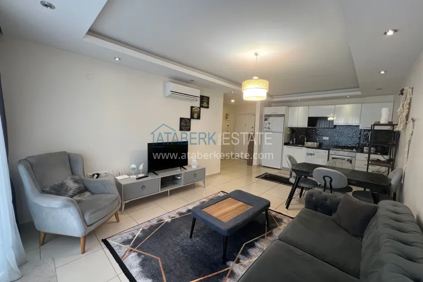 Purchase Furnished 1+1 apartment in a luxury residential complex — Alanya, Oba district 2 