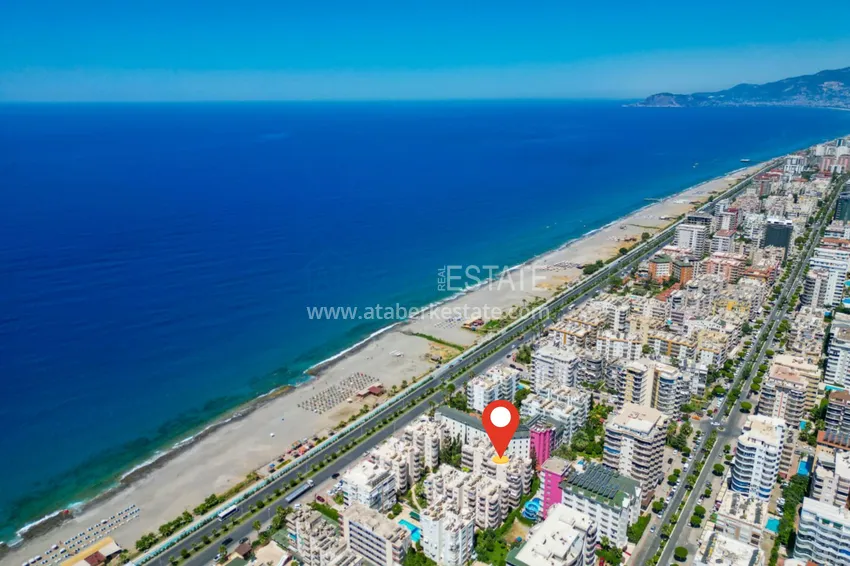 Two-bedroom apartment with furniture on the beachfront — Alanya, Mahmutlar district  2 