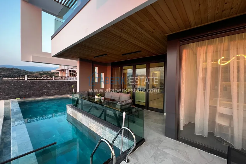 Elite private house with panoramic views and original architecture in Alanya, Yeşiloz district - suitable for citizenship 2 