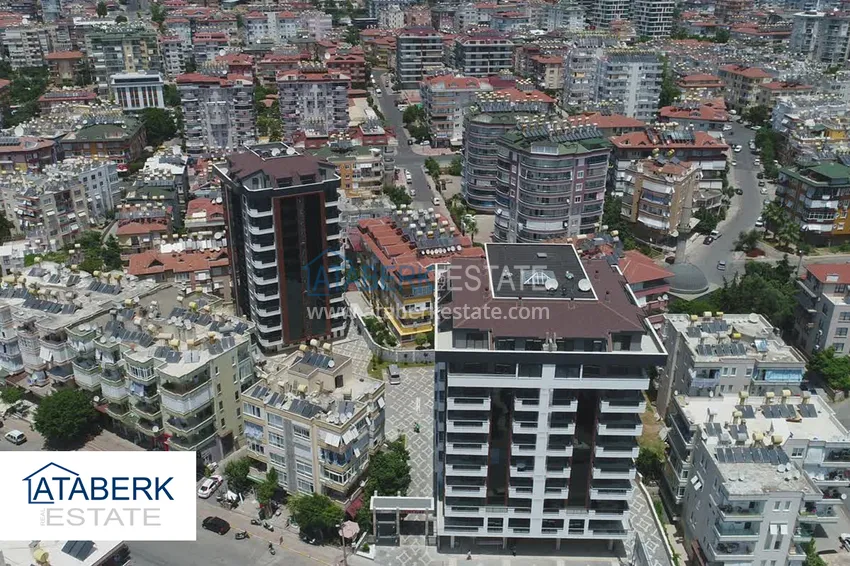 Apartment 1+1 in the center of Alanya with furniture - Cleopatra beach area 2 