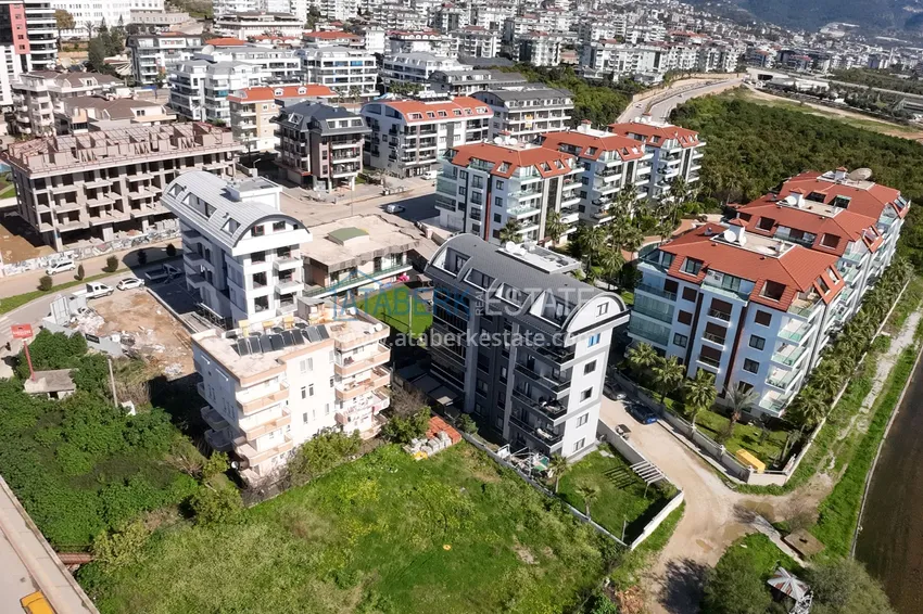 Duplex penthouse with furniture and views in Oba, Alanya 2 