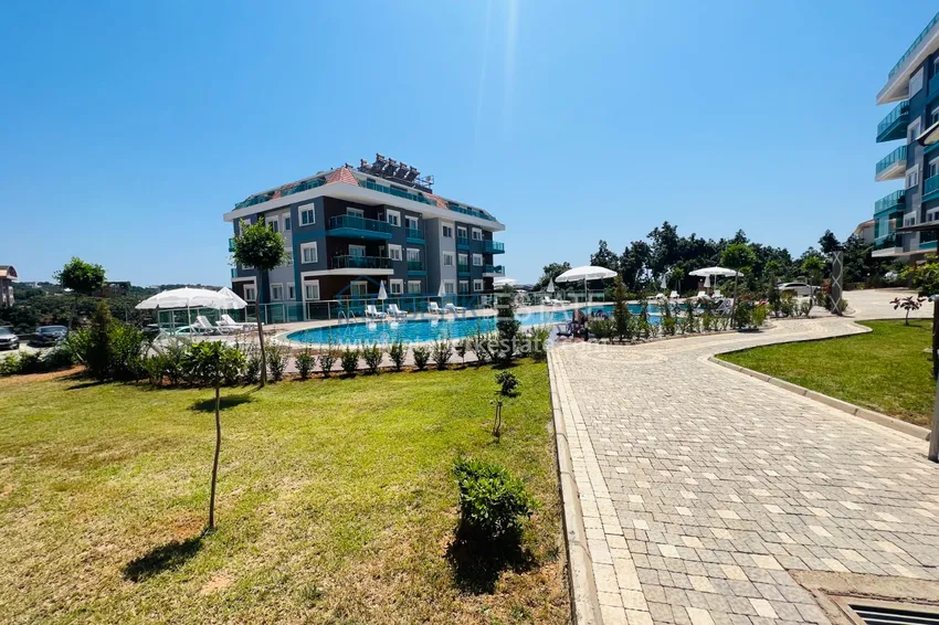 Furnished apartment in a comfort segment residence — Alanya, Oba district 7 