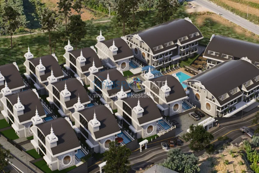 A new architectural masterpiece on the coast of Alanya, Turkler district — an investment project with villas and apartments 4 