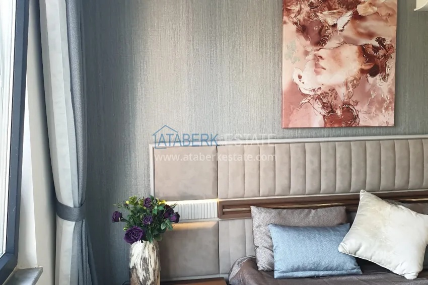 Purchase 4+1 apartment with designer interiors and views — Alanya, Mahmutlar district 32 