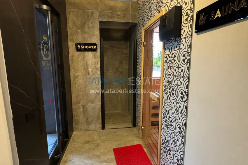 Two-bedroom apartment with new furniture in the center of Alanya - suitable for a residence permit 30 