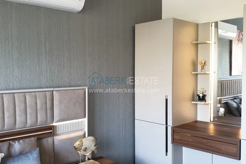 Purchase 4+1 apartment with designer interiors and views — Alanya, Mahmutlar district 34 