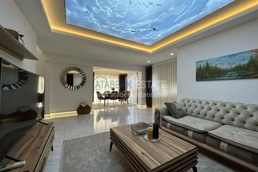 Purchase 3+1 two-storey private house with pool and fully furnished in Kargicak 3