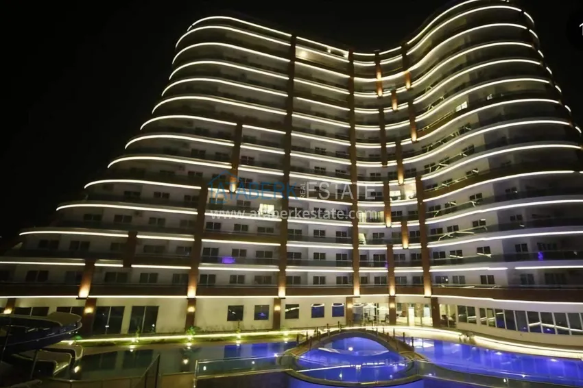 Linear 3+1 apartment with panoramic views in the center of Mahmutlar — urgent sale, unfurnished 1 